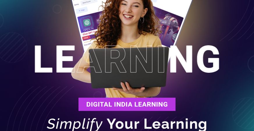 Person learning online at home with a laptop, exploring top up skilling courses in India on Digital India Learning platform.