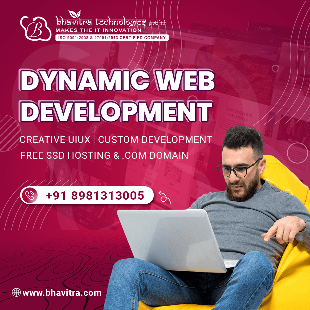 use dynamic web design and development with Bhavitratech