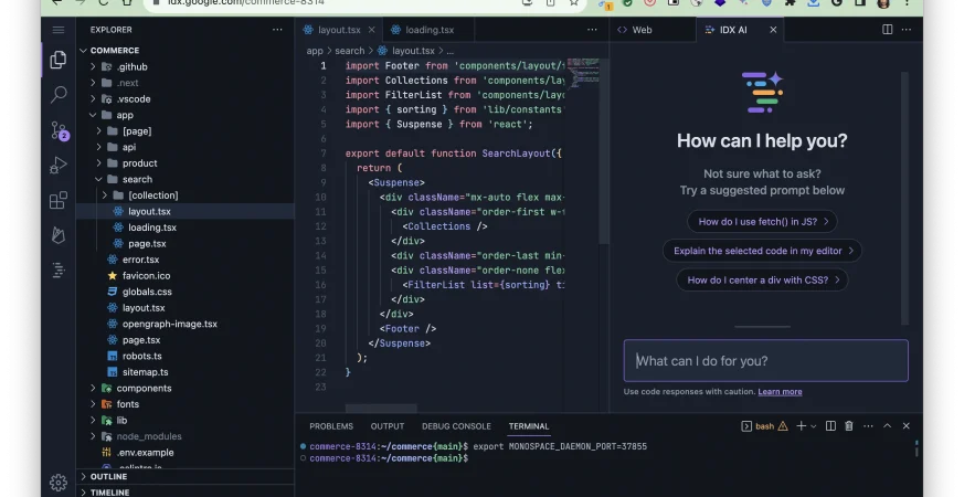 Google has introduced a groundbreaking tool that's poised to redefine how developers approach coding: Project IDX, Cloud-Based Development with AI-Powered IDE