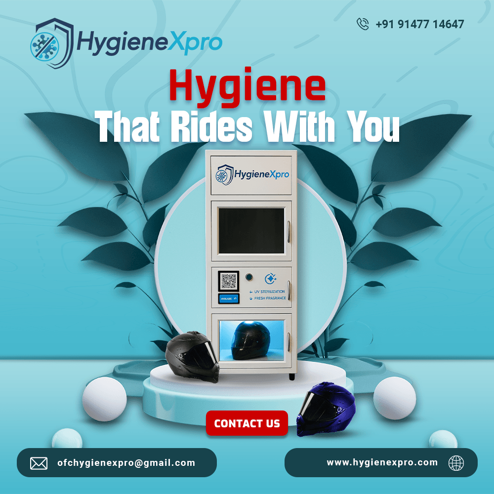 Helmet cleaning and disinfecting vending machine service in Kolkata