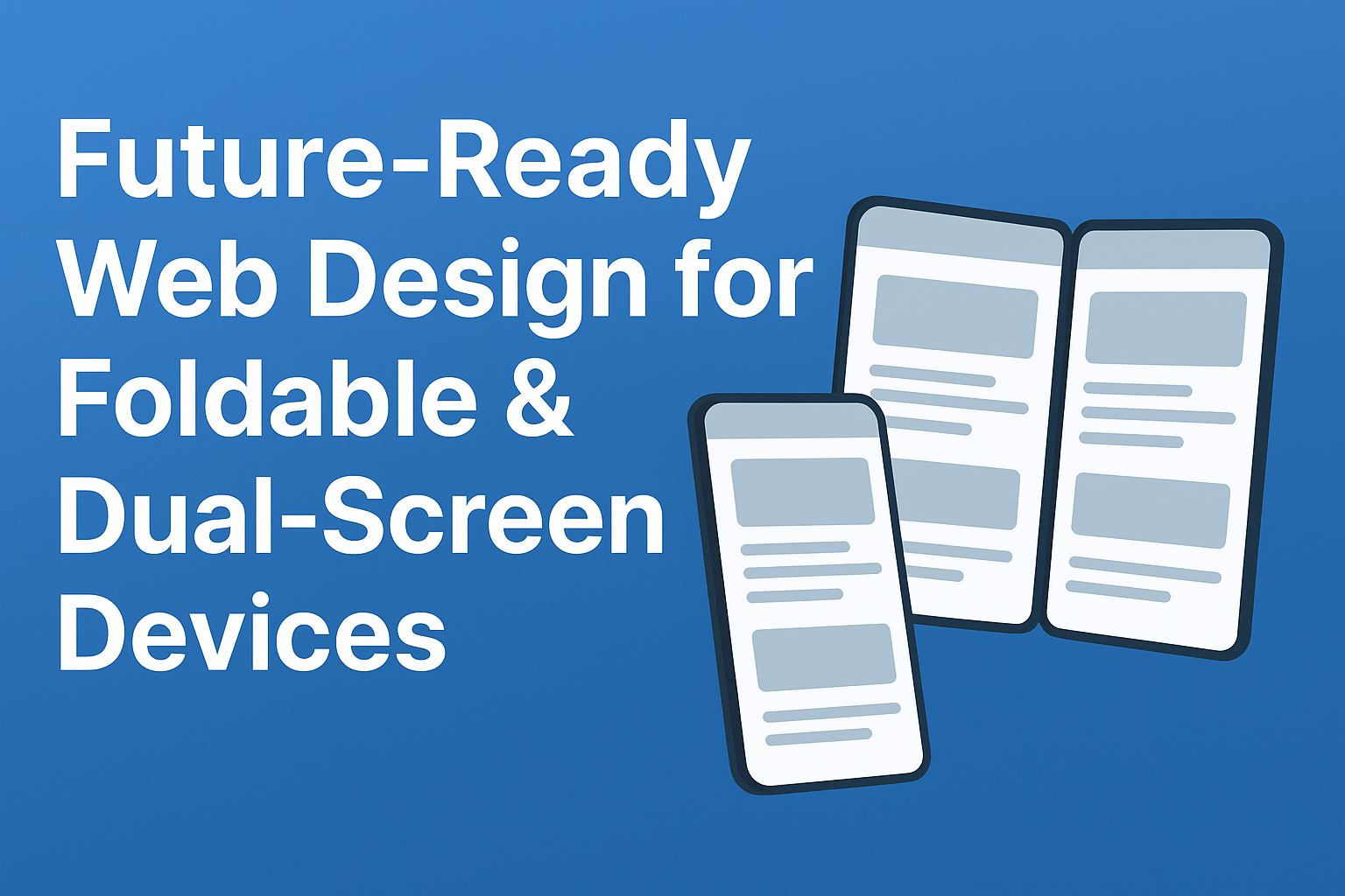 Responsive web design adapting seamlessly between single-screen and dual-screen modes.