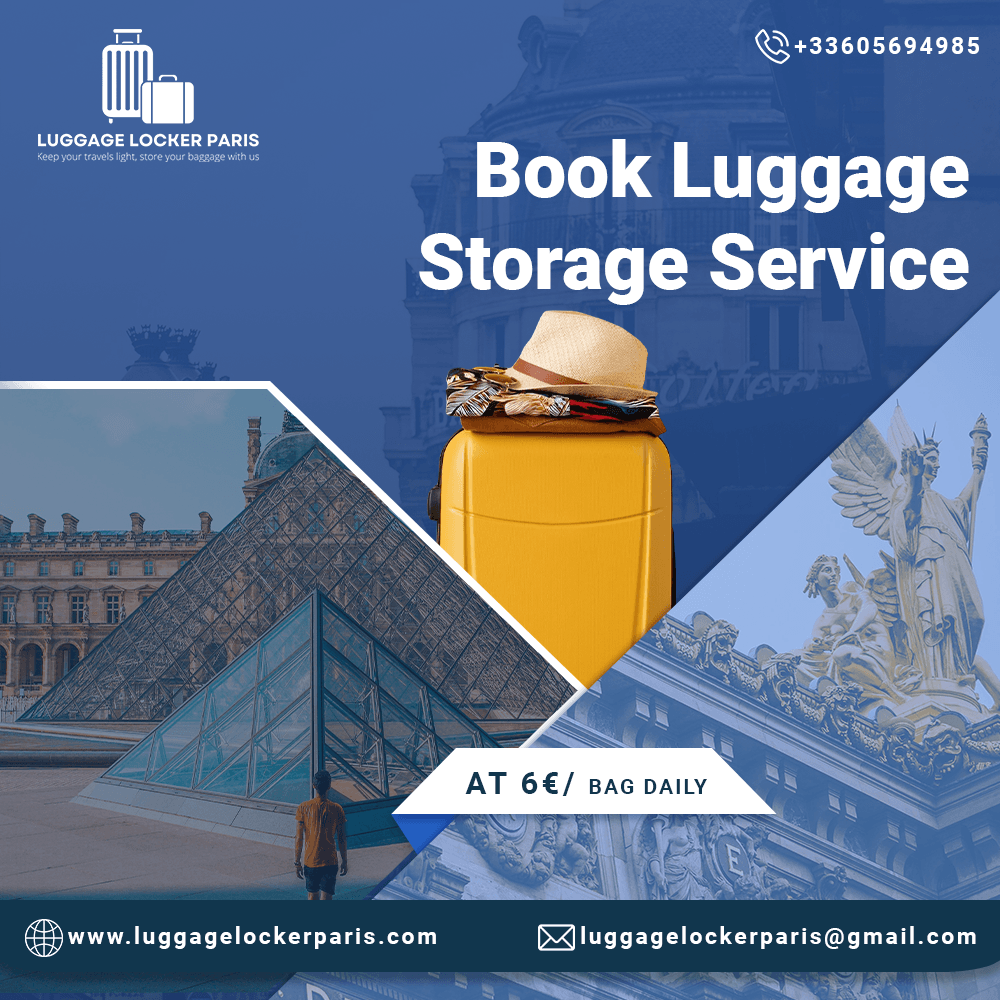 Secure luggage storage near Gare du Nord Paris – Luggage Locker Paris official service