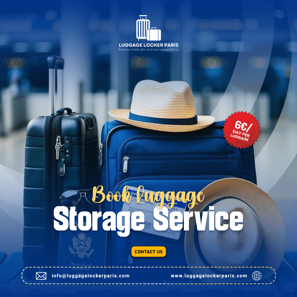 Travelers using secure luggage storage Paris lockers near Gare du Nord station