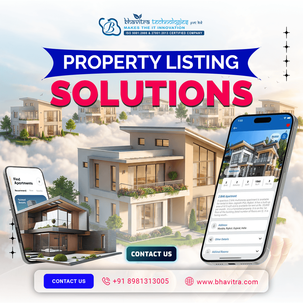 Property listing application developed by a Web Design Company in Kolkata for real estate businesses