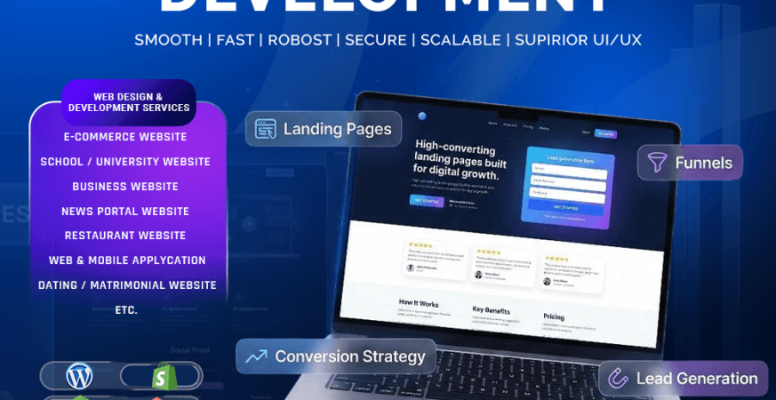 Future-proof web app development in 2026 by a web design company in India, showcasing AI integration, cloud scalability, cybersecurity, responsive design, and modern web technologies.