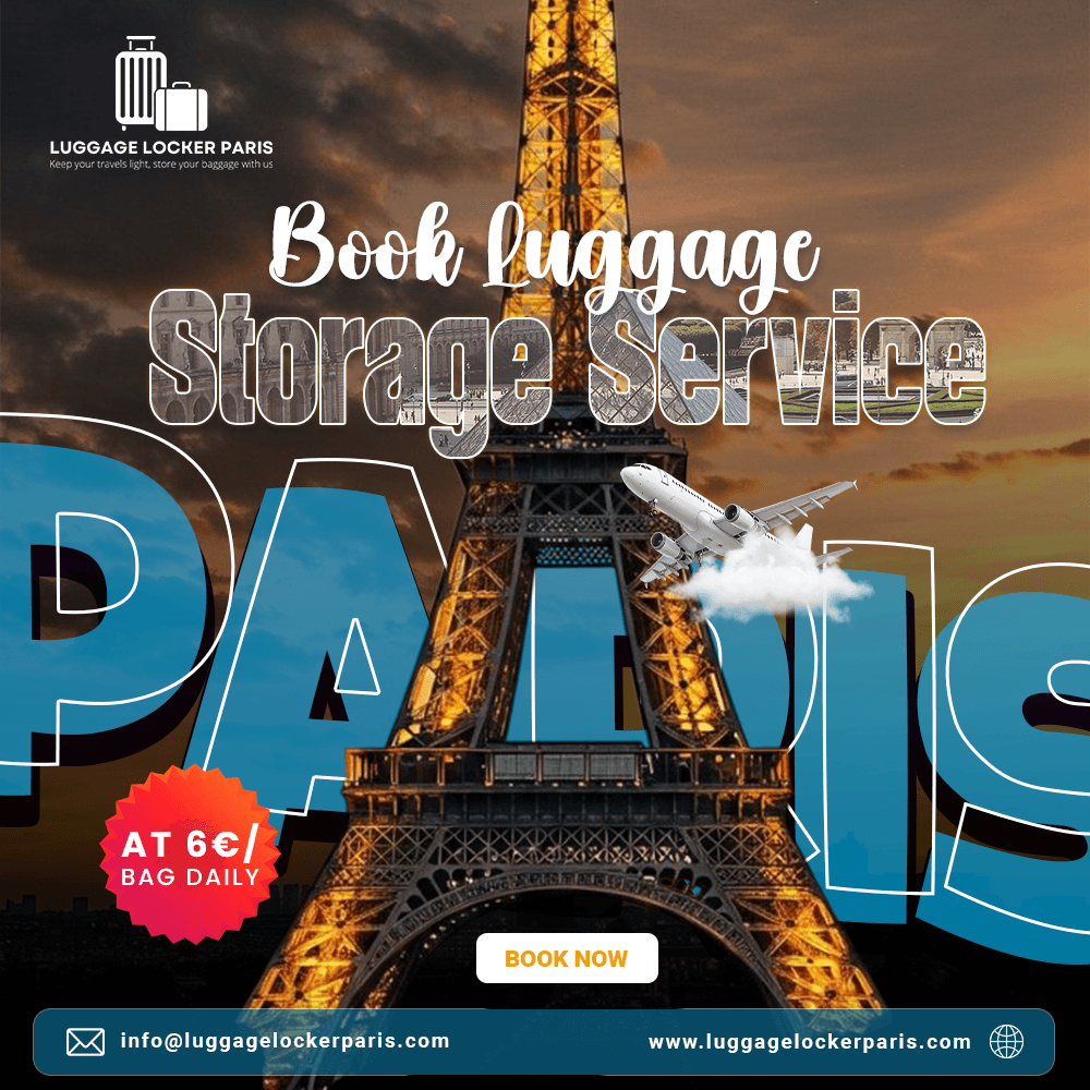 Cruise travelers using secure luggage storage Paris before exploring the city and boarding their cruise ship.