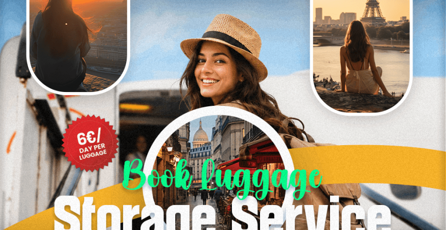Secure luggage storage Paris solution for travelers when early hotel check-in is unavailable, allowing them to explore Paris without heavy bags.