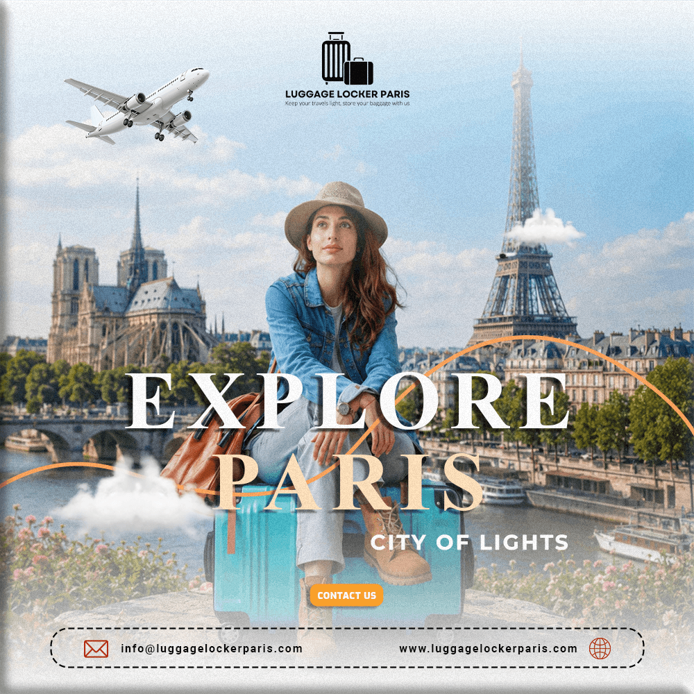 Secure luggage storage Paris during Fashion Week for travelers exploring Paris hands-free near Gare du Nord